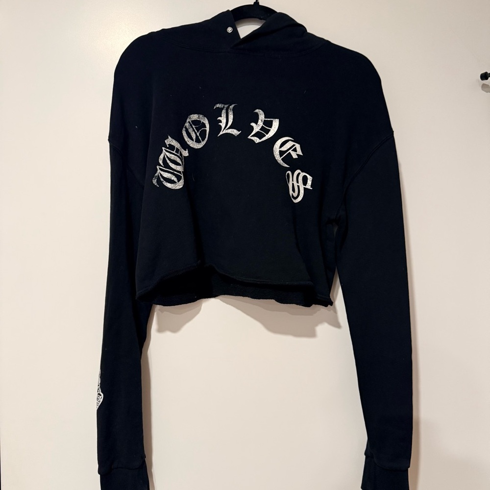 Darc Sport Black Hoodie with Wolves Graphic